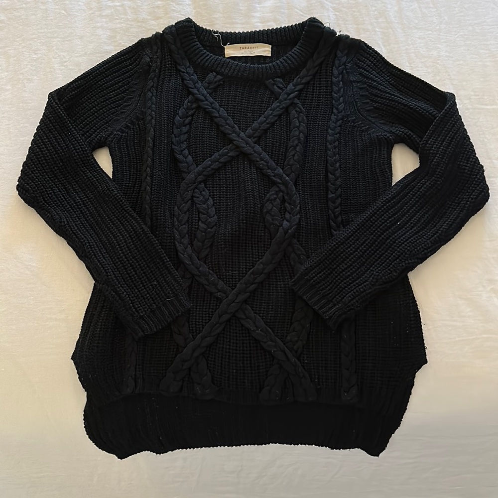 Zara knit black sweater